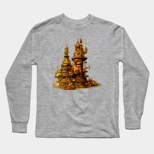 Victorian Steampunk Architecture Long Sleeve T-Shirt